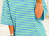 Green/blue striped short set