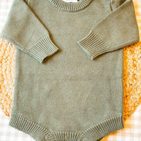 Green knit bubble- NB
