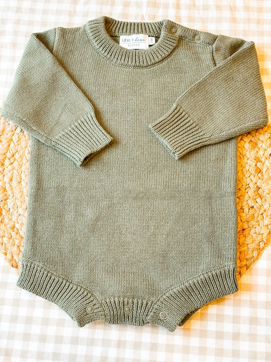 Green knit bubble- NB