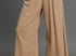 Frayed Hem Wide-Leg Pants latte