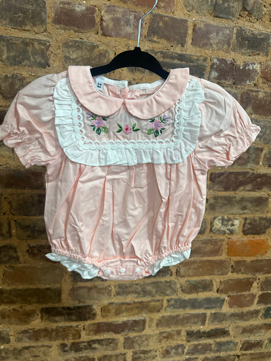 Girls ruffle flower bubble