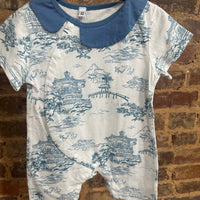 Blue lighthouse romper