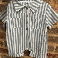 Grey Striped romper