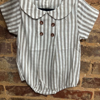 Linen striped bubble