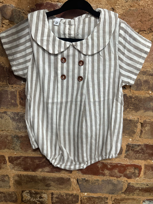 Linen striped bubble