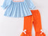 Blue pumpkin trio girls set