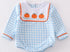 Blue plaid pumpkin bubble