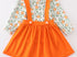 Pumpkin floral dress set