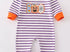 Striped boo romper