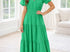 Green maxi dress