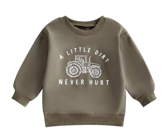 A little dirt pullover