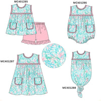Blue Lilly girls set