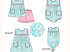 Blue Lilly girls set