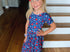 Navy apple jumpsuit