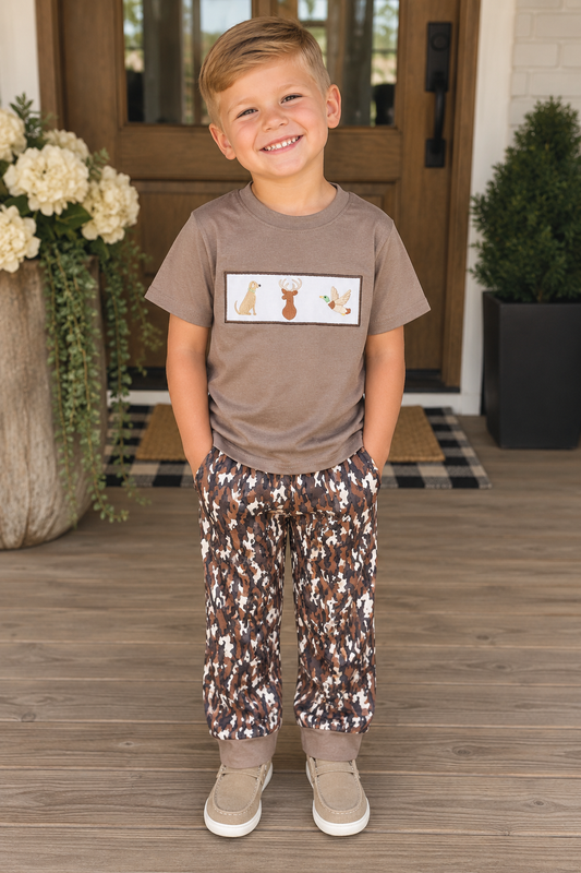 Camo hunting boys set