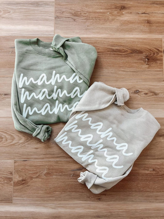 Mama crewneck stonewash green 3XL