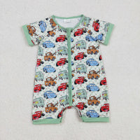 Cars checkered boys short zippy
