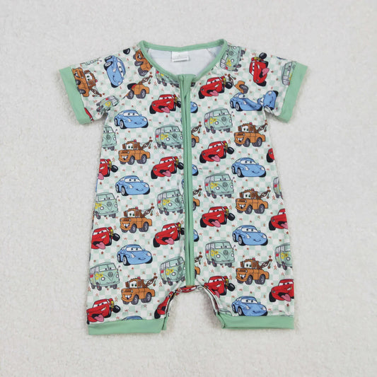 Cars checkered boys short zippy