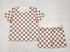 Plaid boy short set