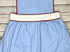 Blue/red ric rac dress