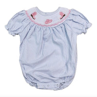 Cowgirl boots & hat smocked bubble
