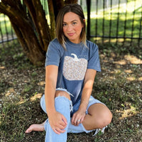 Pumpkin appliqué tee