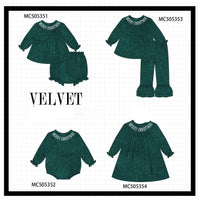 Merry Christmas velvet dress- 3T