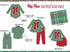 Christmas plaid bow bubble
