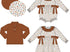 Brown floral dress