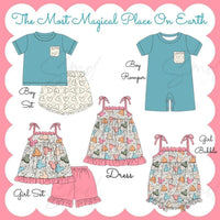 Magical place on earth boy romper- 3T