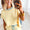 Yellow ribbed short set- M