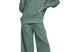 Collard Long sleeve ribbed set- Green