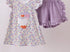 Purple floral goose short set