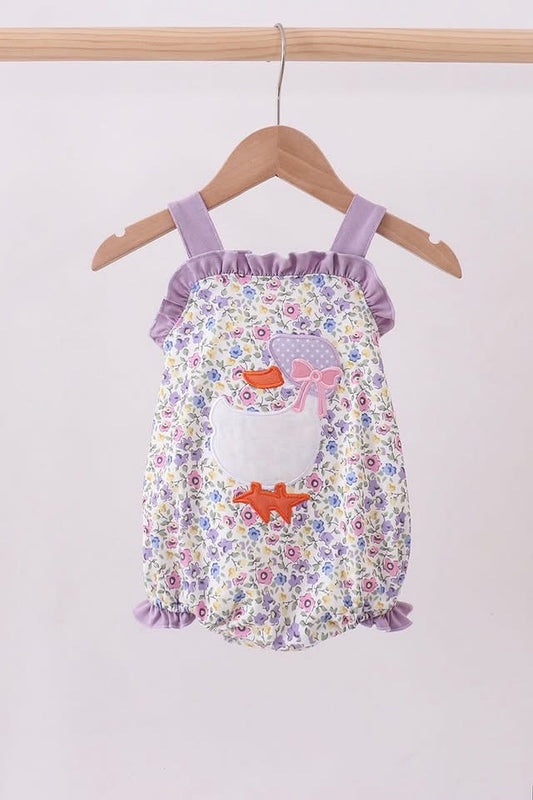 Purple floral goose bubble