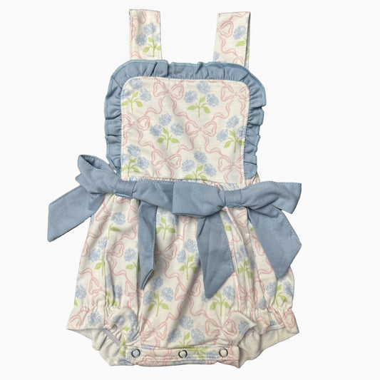 Floral bow girls bubble