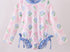 Blue bow floral Rashguard