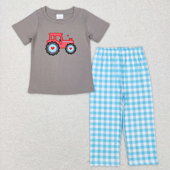 Valentines tractor pant set