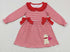 Red striped dog heart dress