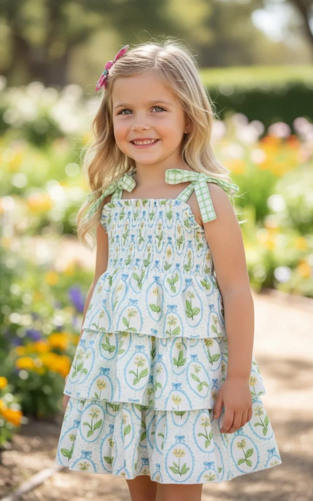 Spring floral dress