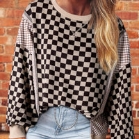 Checkered long sleeve