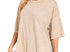 Acid wash boyfriend tee- ash mocha