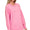 Brushed oversized sweater-candy pink