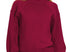 Mock neck exposed seam sweater- Cabernet