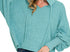 Balloon sleeve hoodie- dusty teal