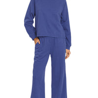 Sweatshirt top & pant set - navy