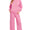 Scuba pullover + pant set - candy pink