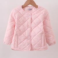 Pink quilted jacket