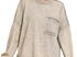Acid Wash Raw Edge Pocket Pullover - sleet