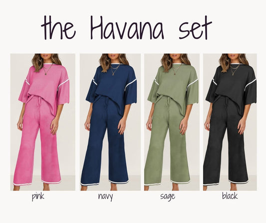 Navy Havana Set