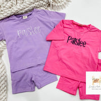 Purple biker set